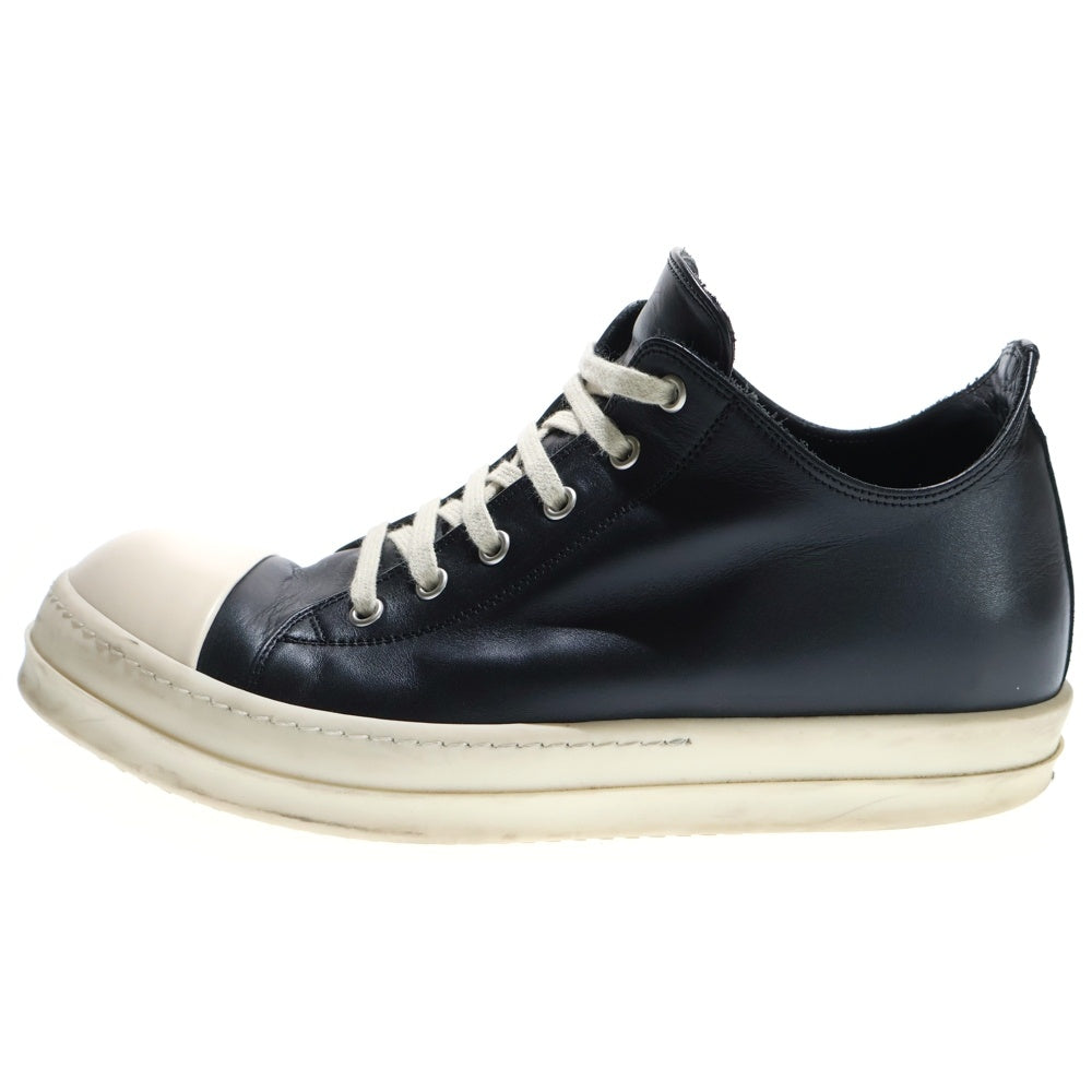Rick Owens(リックオウエンス) LOW SNEAKS ラモーンズ レザーローカットスニーカー ブラック