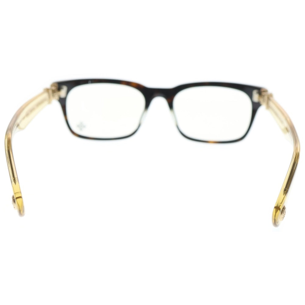 CHROME HEARTS(クロムハーツ) GITTIN ANY?-A BSフレアテンプルウェリントンサングラス 眼鏡 アイウェア ブラウン/クリア