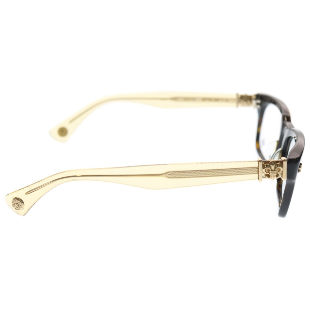CHROME HEARTS(クロムハーツ) GITTIN ANY?-A BSフレアテンプルウェリントンサングラス 眼鏡 アイウェア ブラウン/クリア