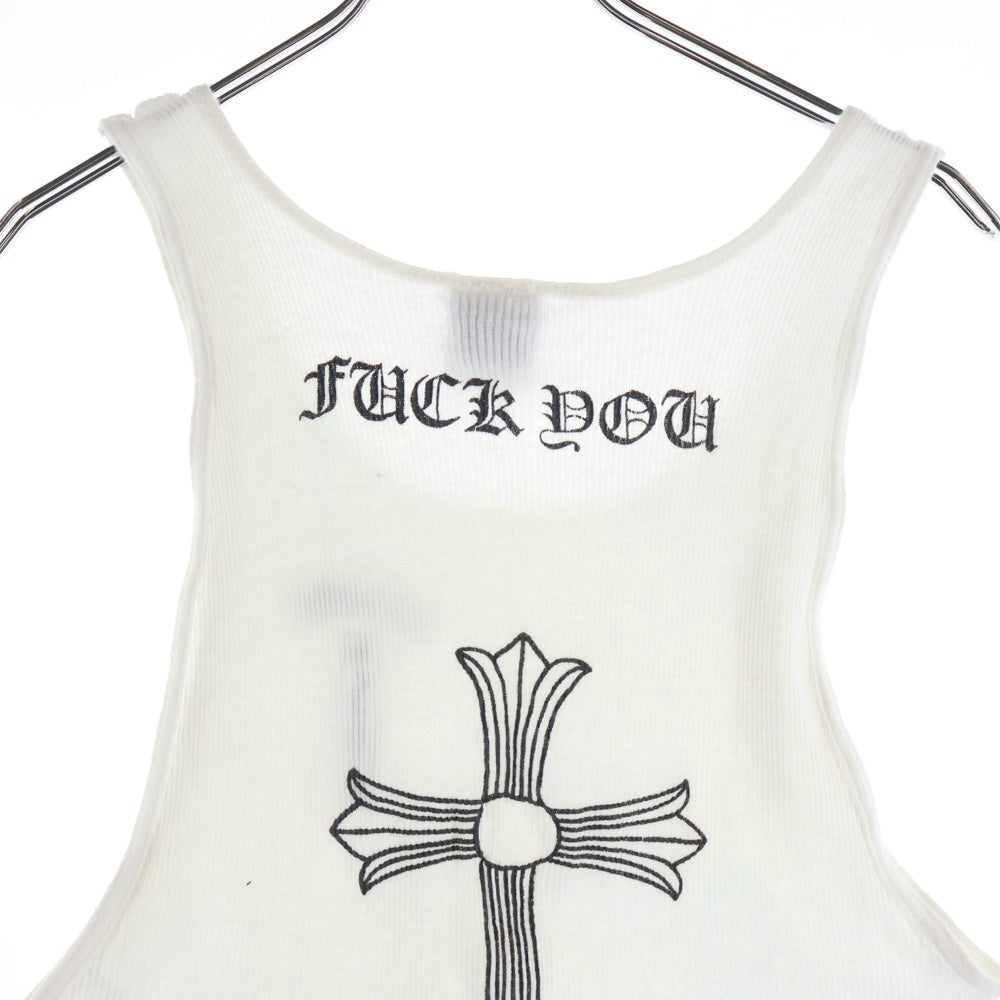 CHROME HEARTS(クロムハーツ) OLD FUCK YOU TANK TOP ファックユー タンクトップ ノースリーブ ホワイト