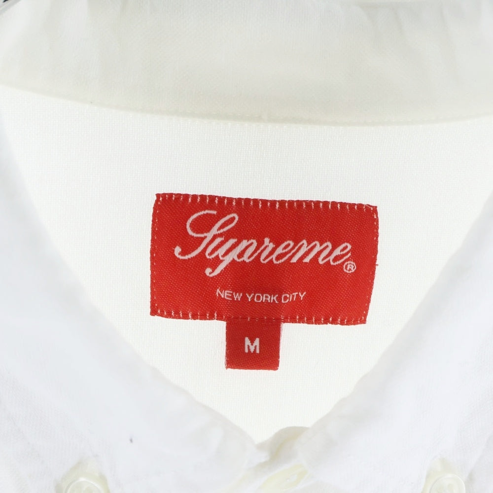 SUPREME(シュプリーム) 23SS Loose Fit S/S Oxford Shirt ルーズフィットショートスリーブ半袖シャツ ホワイト