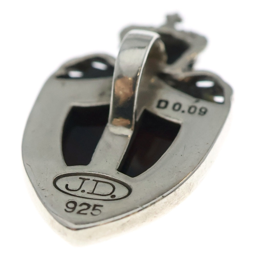 Justin Davis(ジャスティンデイヴィス) CROWN SHIELD クラウンシールド ペンダントトップ シルバー/ブラック