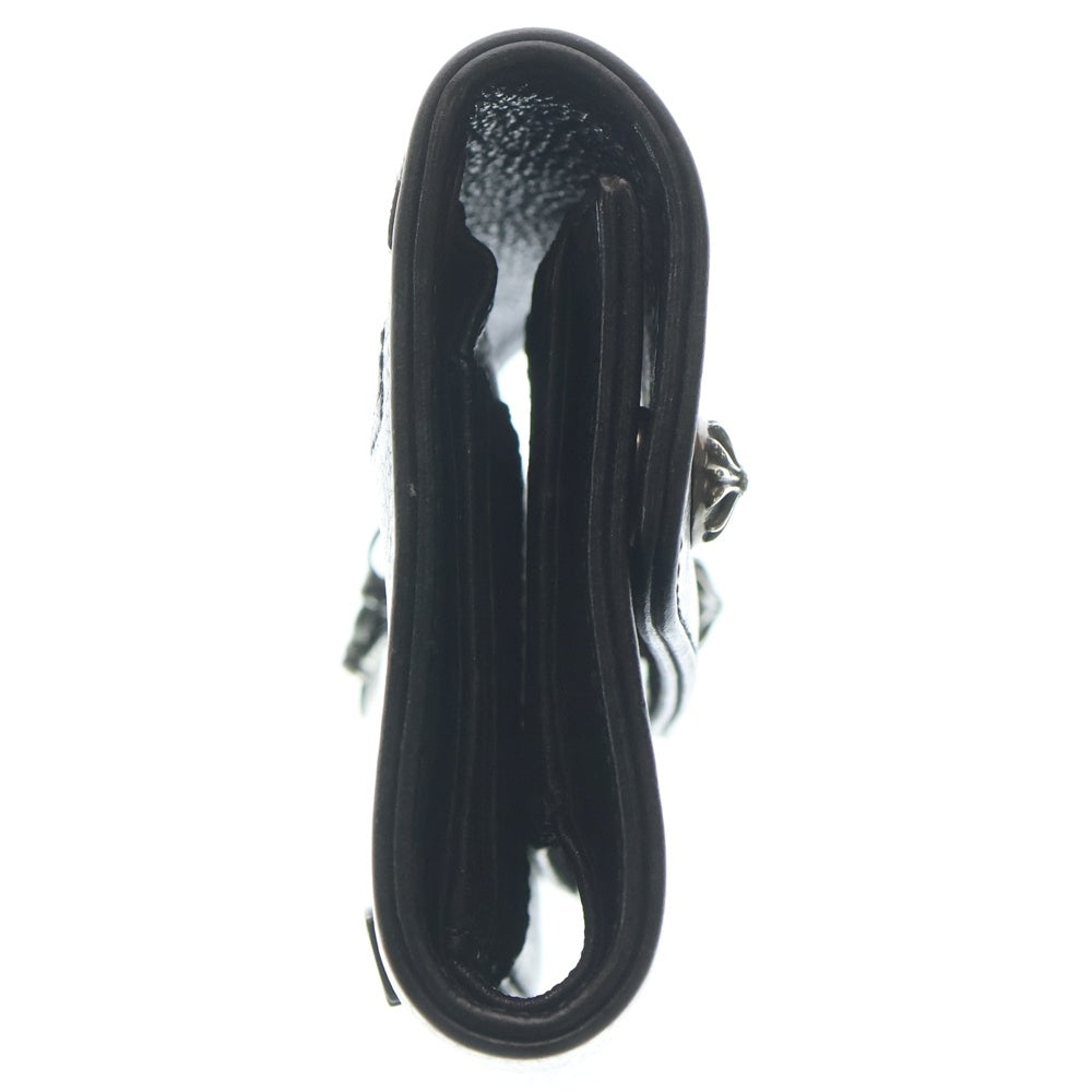 CHROME HEARTS(クロムハーツ) WAVE MINI ウェーブミニ レザーウォレット 財布 ブラック