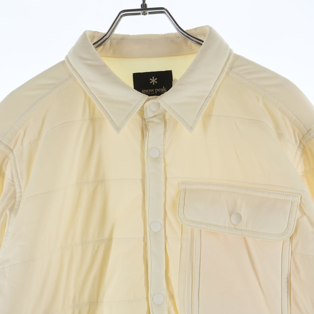 snow peak(スノーピーク) Flexible Insulated Shirt フレキシブルインサレーションシャツ アイボリー SW-18AU008