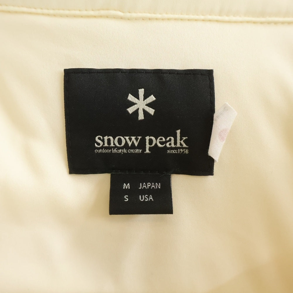 snow peak(スノーピーク) Flexible Insulated Shirt フレキシブルインサレーションシャツ アイボリー SW-18AU008