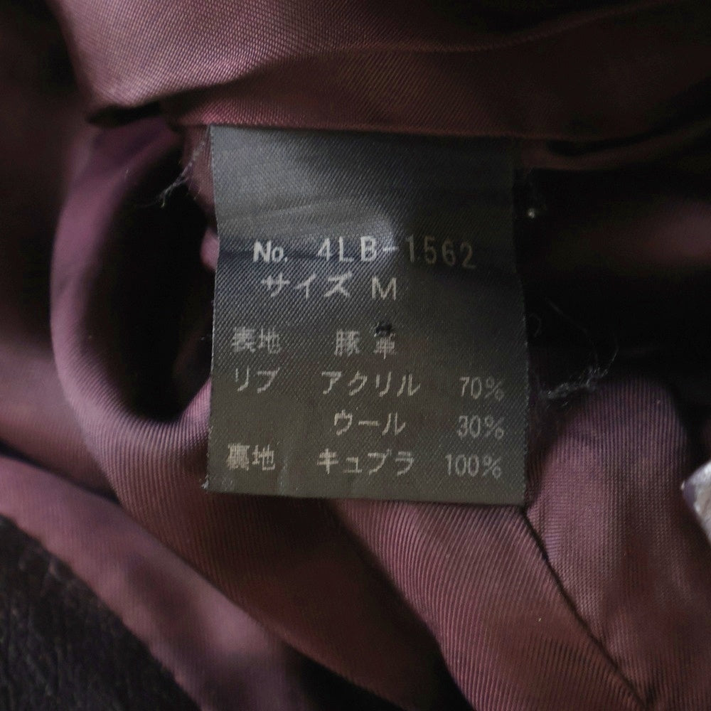 HYSTERIC GLAMOUR(ヒステリックグラマー) HG ピッグ レザージャケット ブルゾン ブラウン 4LB-1562