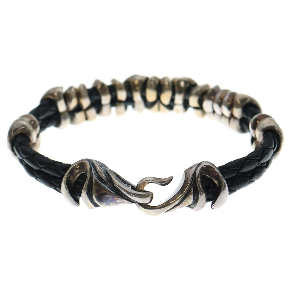 GIGOR(ジゴロウ) レザーブレスレット シルバー