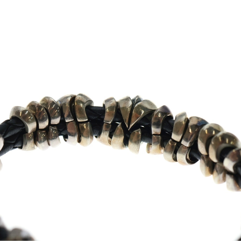 GIGOR(ジゴロウ) レザーブレスレット シルバー