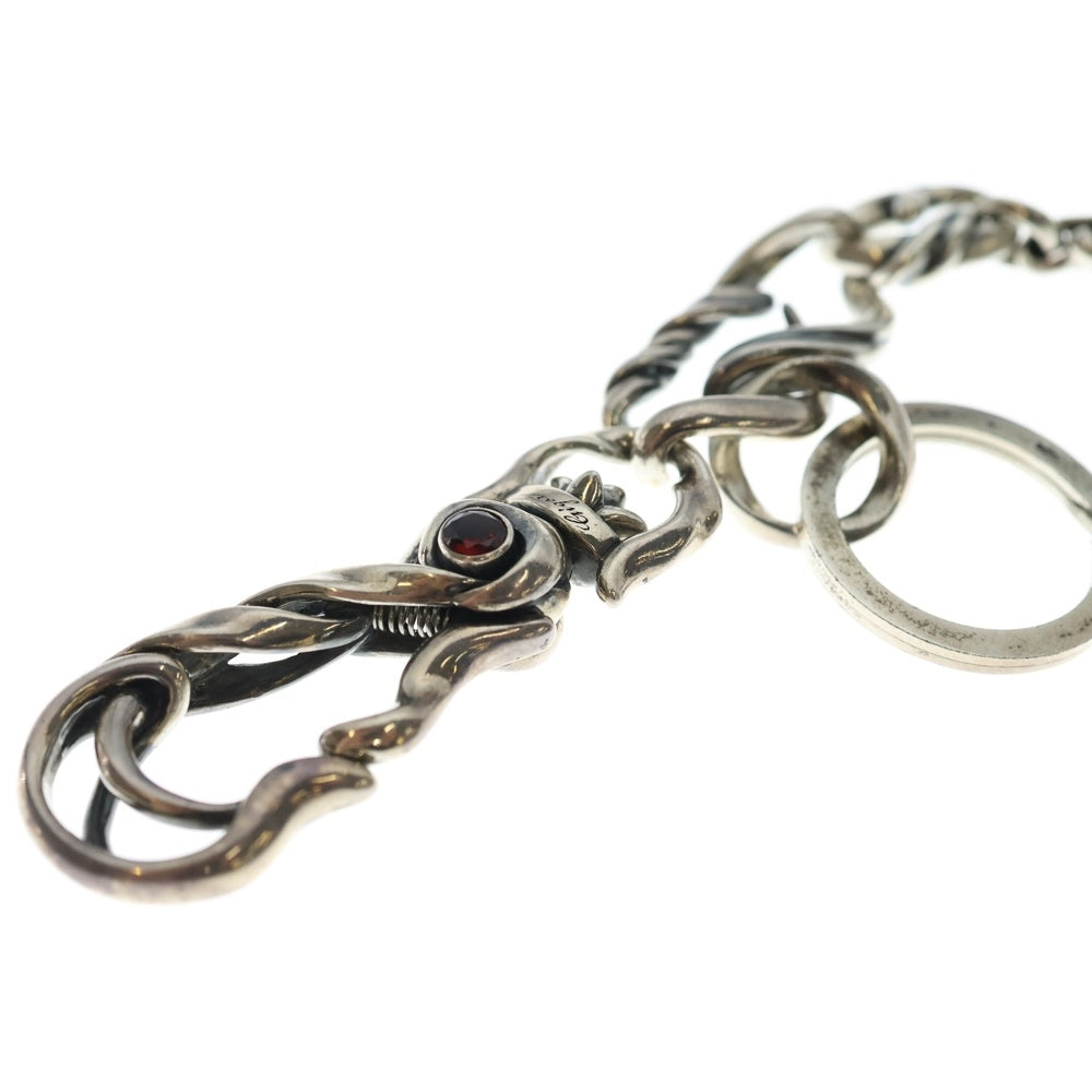 GIGOR(ジゴロウ) ルビー キーチェーン シルバー