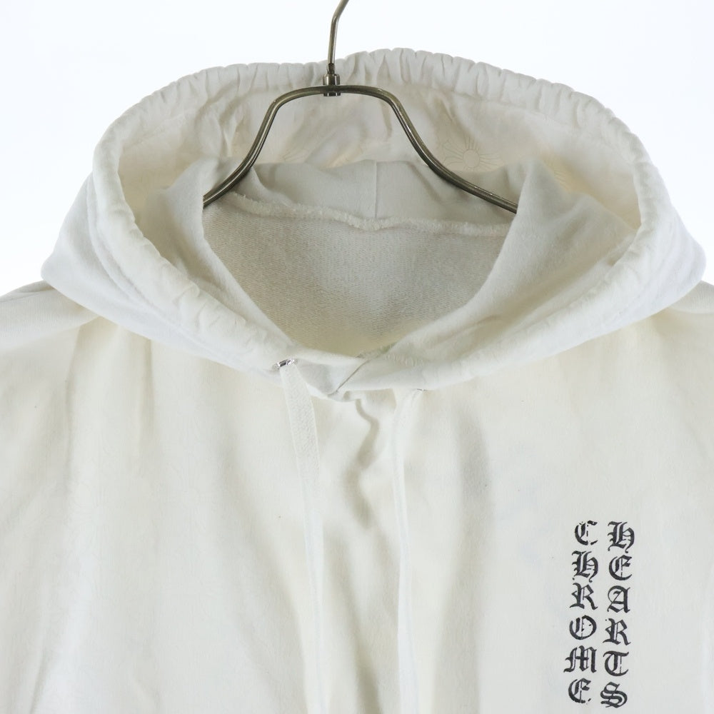CHROME HEARTS(クロムハーツ) SWTSHRT PLVR CHプラス総柄プルオーバーパーカー ホワイト
