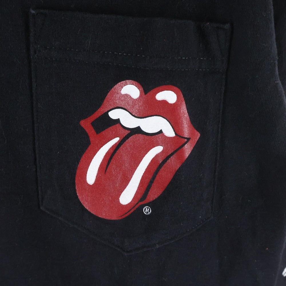 CHROME HEARTS(クロムハーツ) OLD ローリングストーンズ リップアンドタン バックホースシュー 袖フローラル 長袖Tシャツ ブラック