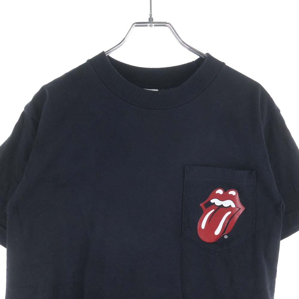 CHROME HEARTS(クロムハーツ) OLD ローリングストーンズ リップアンドタン バックホースシュー 半袖Tシャツ ブラック