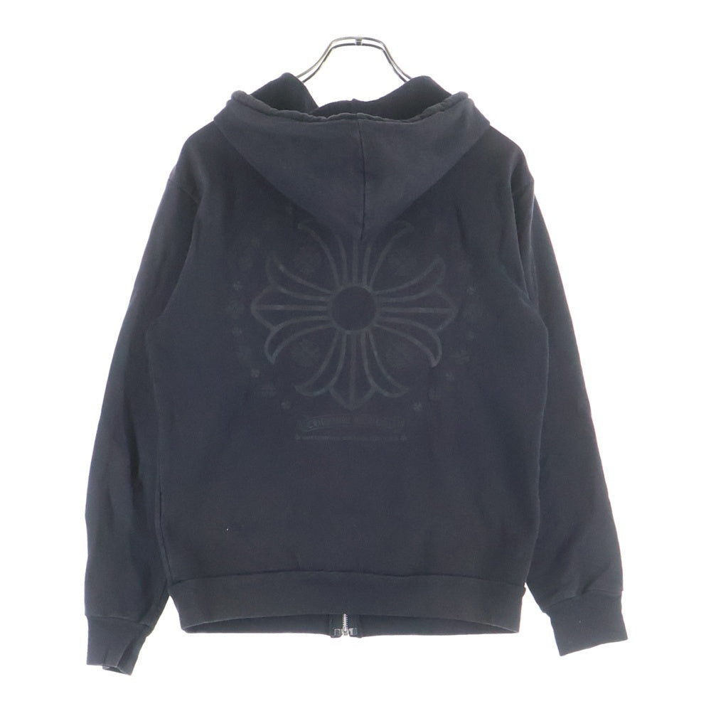 CHROME HEARTS(クロムハーツ) OLD CH PLS ZIP HOODIE CHプラス ジップアップ フーディー パーカー ブラック