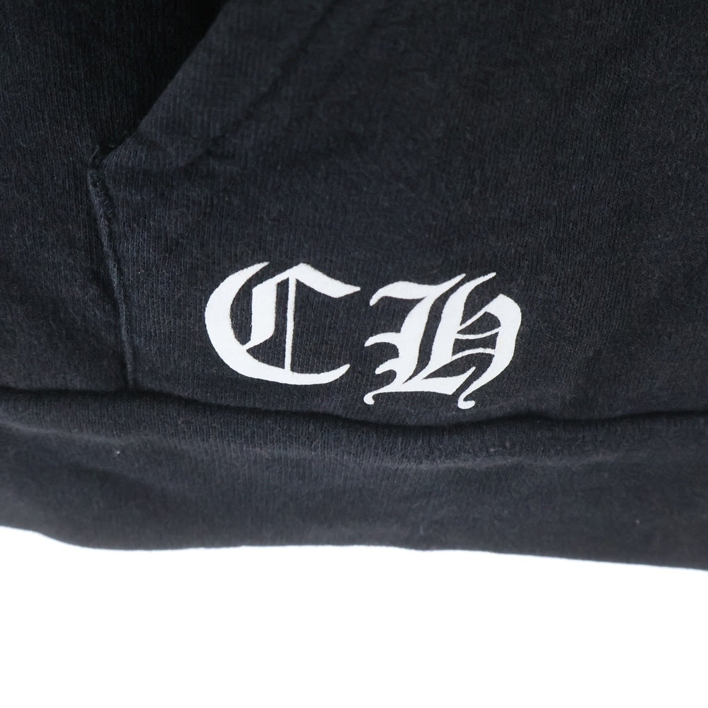CHROME HEARTS(クロムハーツ) OLD CH PLS ZIP HOODIE CHプラス ジップアップ フーディー パーカー ブラック