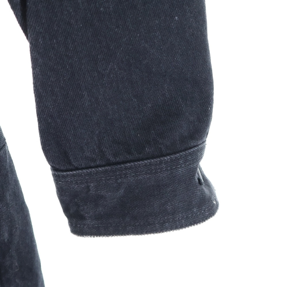 ISAMU KATAYAMA BACKLASH(イサムカタヤマバックラッシュ) シルケット13.5oz ハーフ丈 オールインワン つなぎ ブラック 1104-03