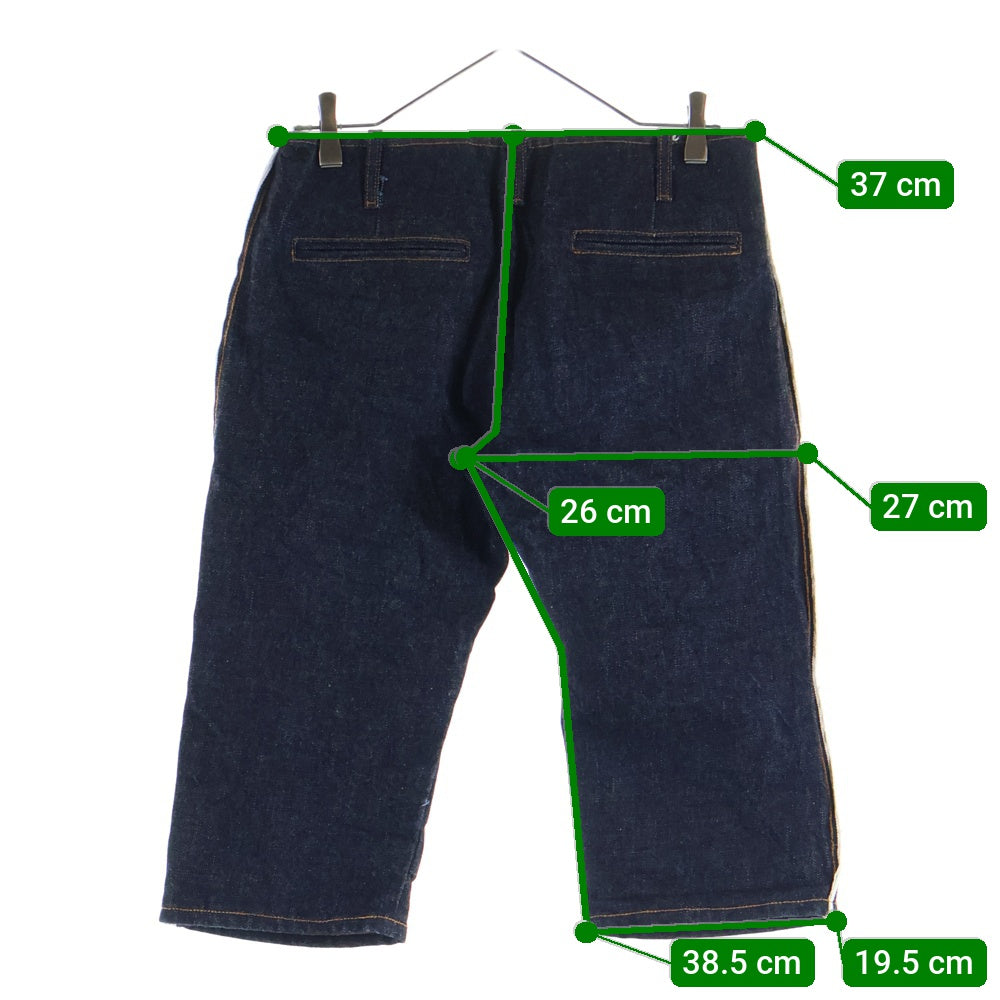 incarnation(インカネーション) サイドライン デニム ハーフパンツ インディゴ