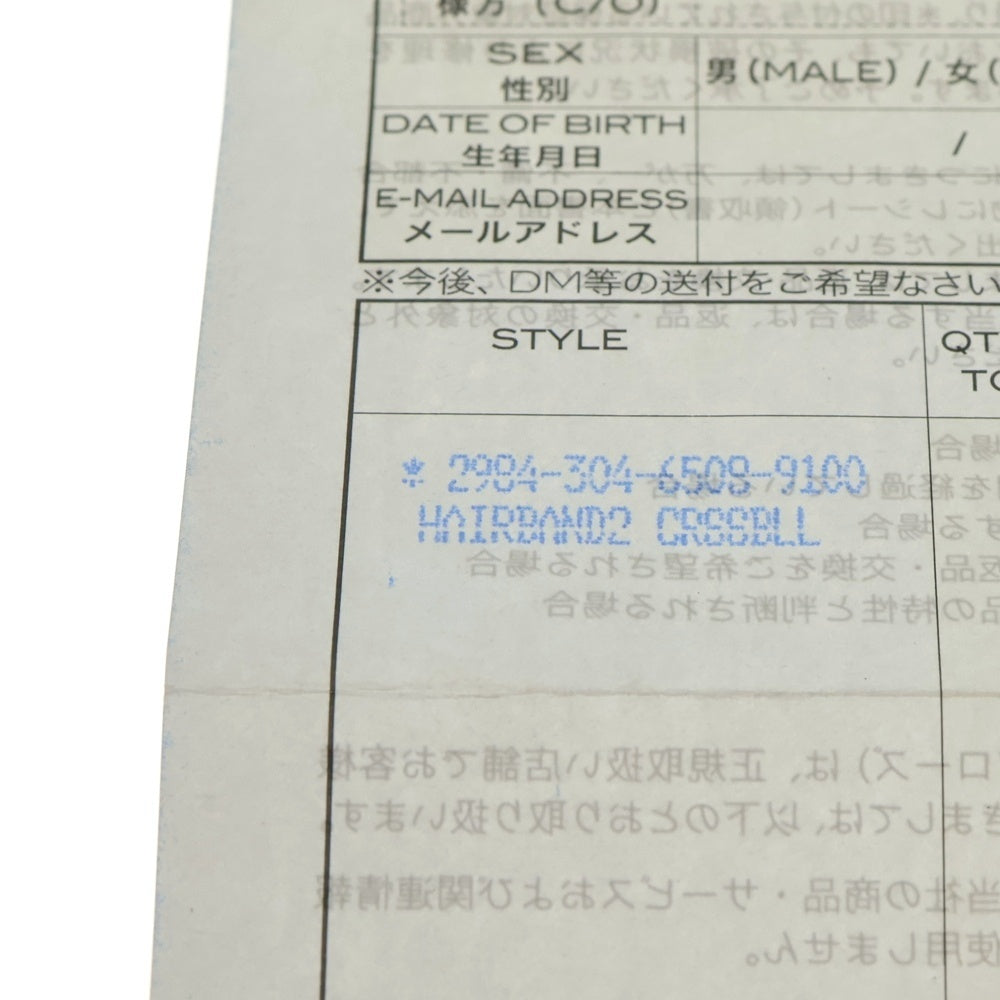 CHROME HEARTS(クロムハーツ) HAIRBAND クロスボール ヘアバンド ヘアゴムコンチョ シルバー BCA151