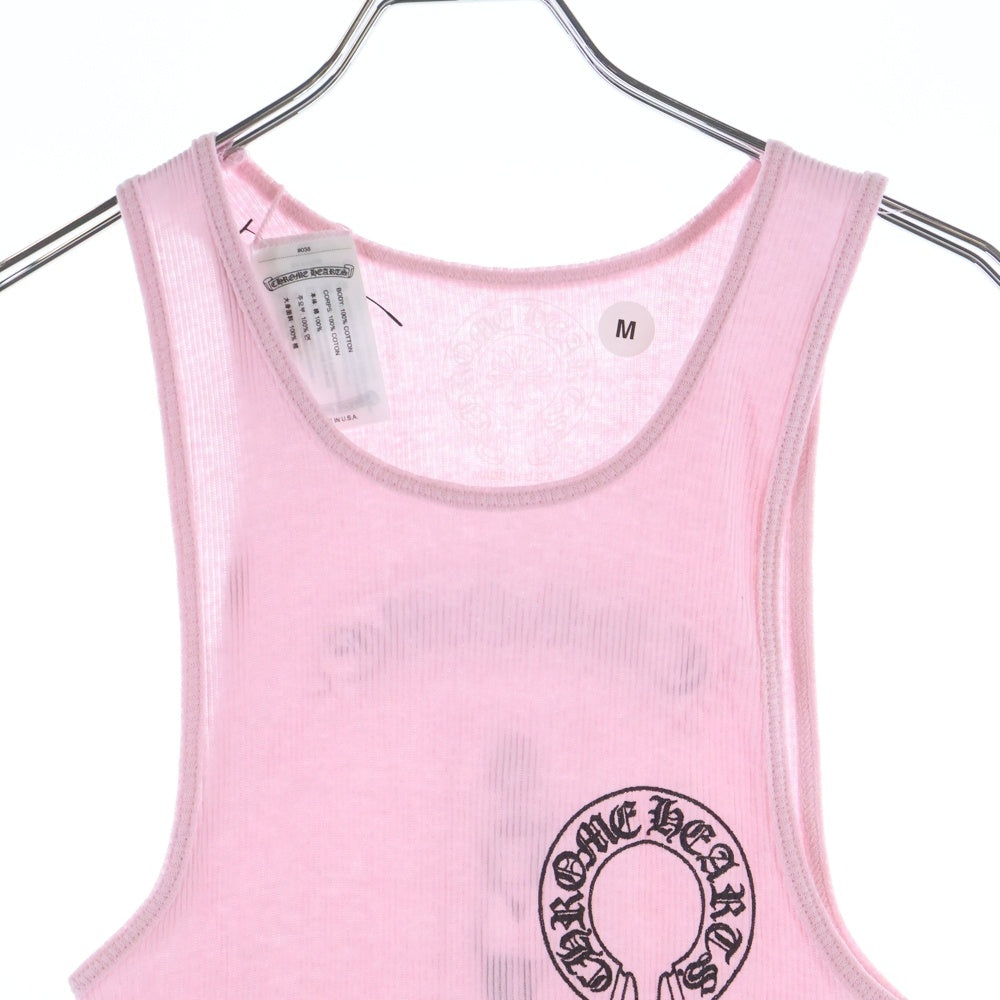 CHROME HEARTS(クロムハーツ) ×DEADLY DOLL サイドフローラル バックプリント タンクトップ ピンク