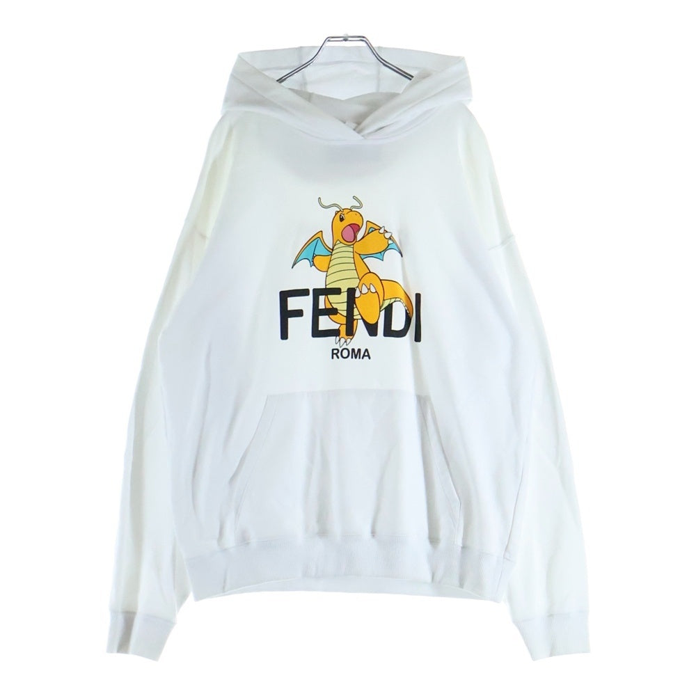 FENDI(フェンディ) 24SS ×フラグメント×ポケモン DRAGONITE HOODIE カイリュー フーディー プルオーバースウェットパーカー FY1143 AQJK