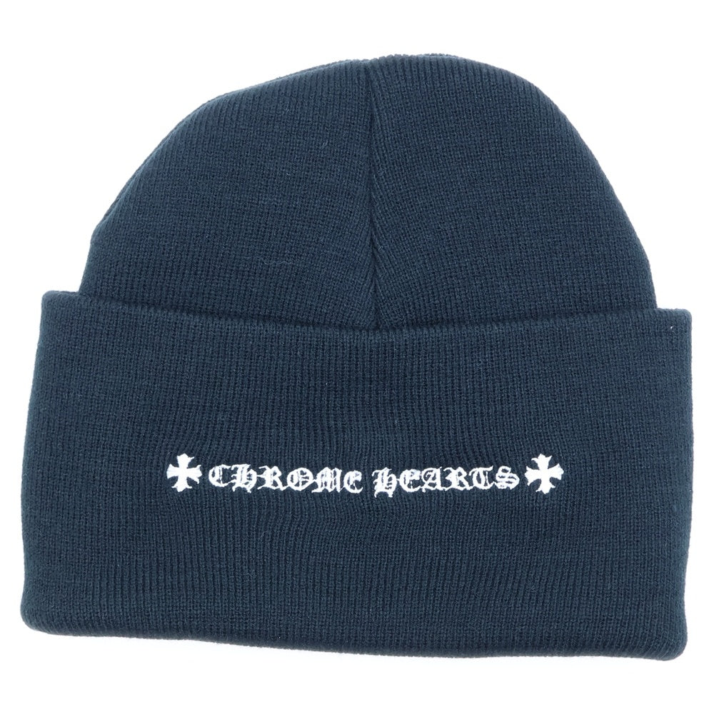 CHROME HEARTS(クロムハーツ) CH Logo Embroidery Acrylic Beanie CHロゴ刺繍ビーニー ニット帽 ブラック