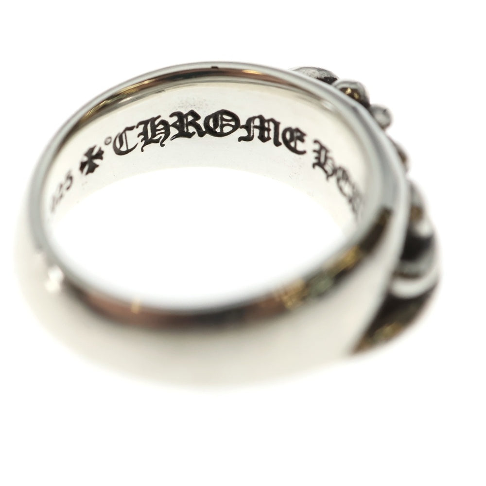 CHROME HEARTS(クロムハーツ) HALF Classic Floral CROSS Ring ハーフ クラシック リング シルバー