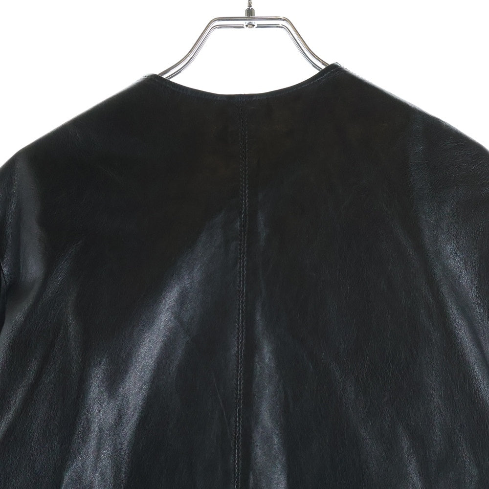 CHROME HEARTS(クロムハーツ) シングルライダース ダガージップ スクロールラベル ジャケット ブラック