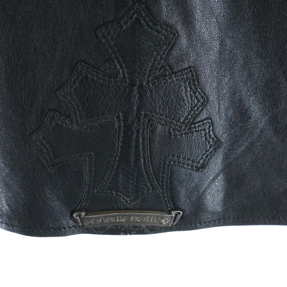 CHROME HEARTS(クロムハーツ) シングルライダース ダガージップ スクロールラベル ジャケット ブラック