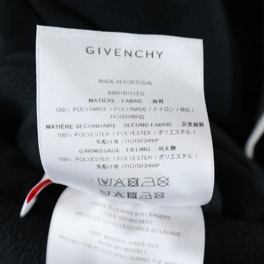 GIVENCHY(ジバンシィ) フロントロゴ刺繍 リバーシブル パデッドジャケット ブラック/ホワイト