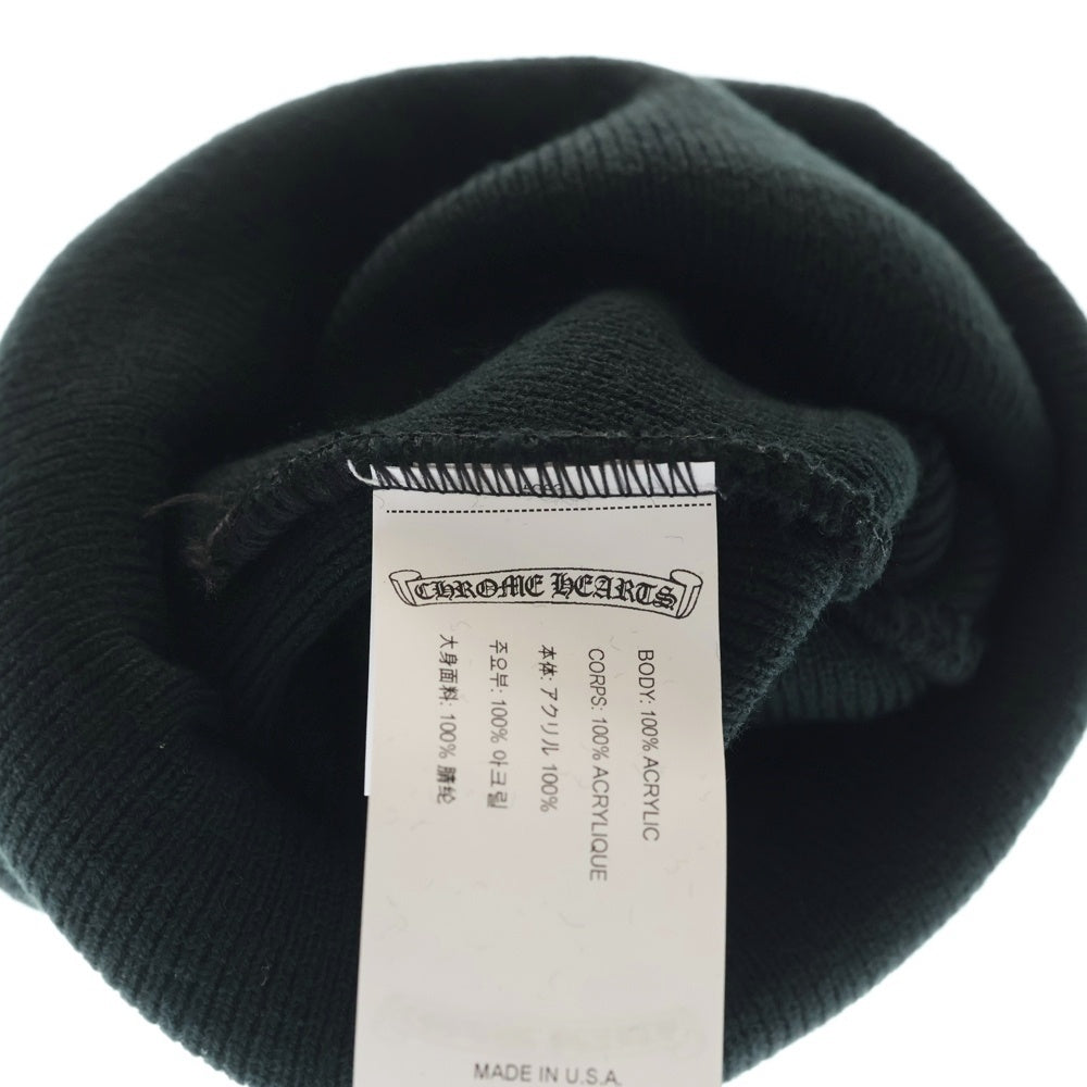 CHROME HEARTS(クロムハーツ) CH Logo Embroidery Acrylic Beanie CHロゴ刺繍ビーニー ニット帽 ブラック