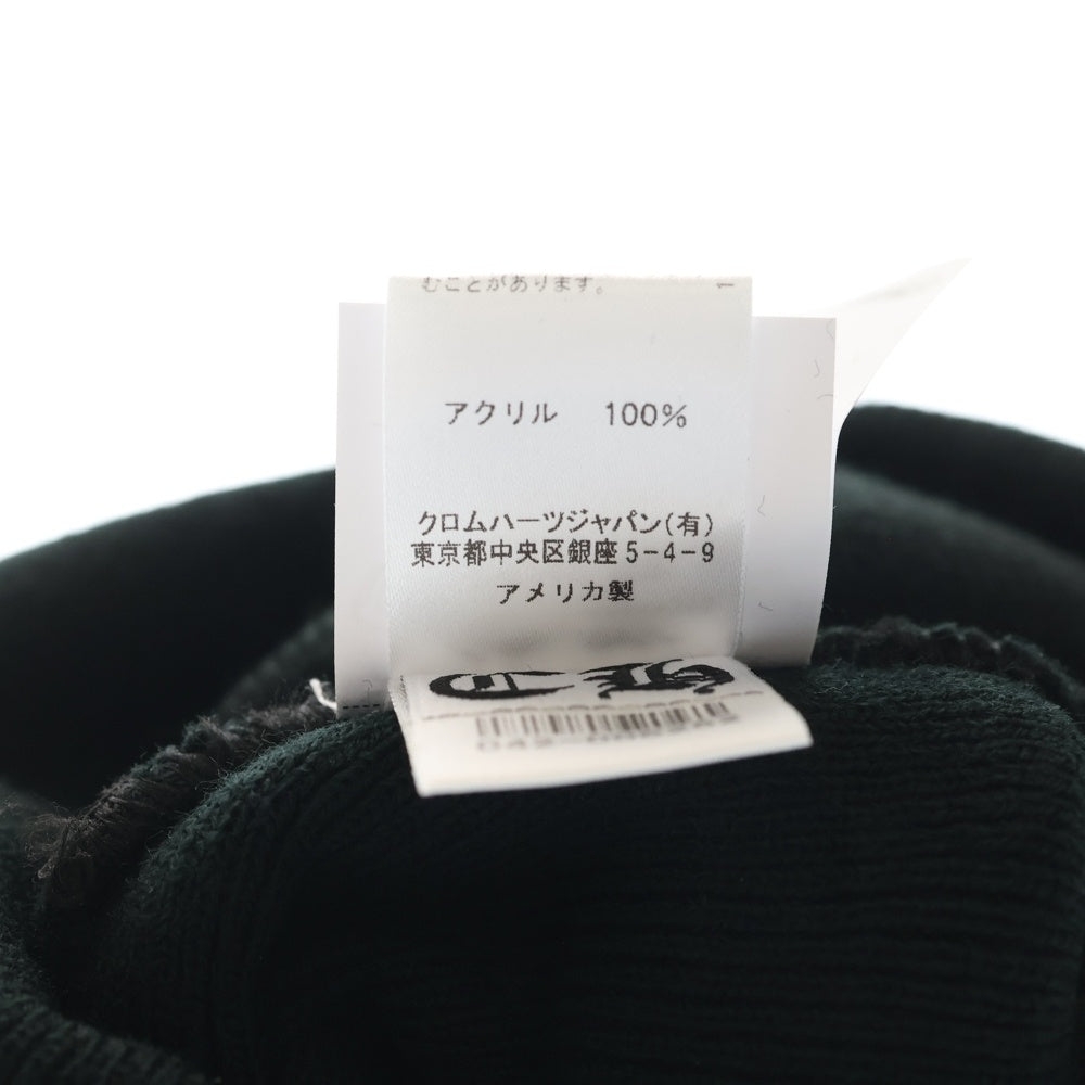 CHROME HEARTS(クロムハーツ) CH Logo Embroidery Acrylic Beanie CHロゴ刺繍ビーニー ニット帽 ブラック
