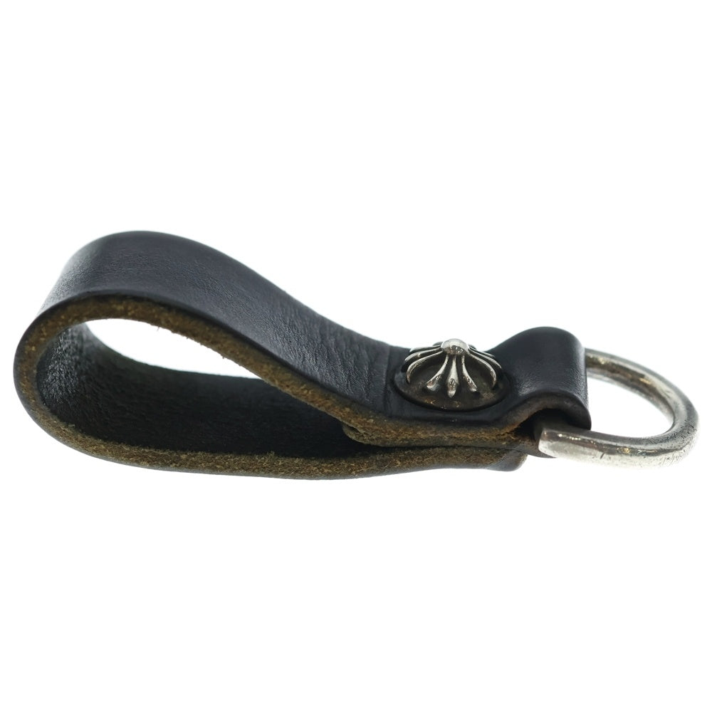 CHROME HEARTS(クロムハーツ) BELT LOOP D RING Dリング クロスボールベルトループ ブラック/シルバー BCA415