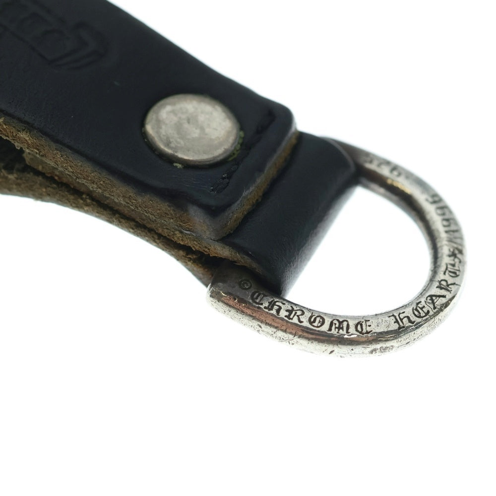 CHROME HEARTS(クロムハーツ) BELT LOOP D RING Dリング クロスボールベルトループ ブラック/シルバー BCA415