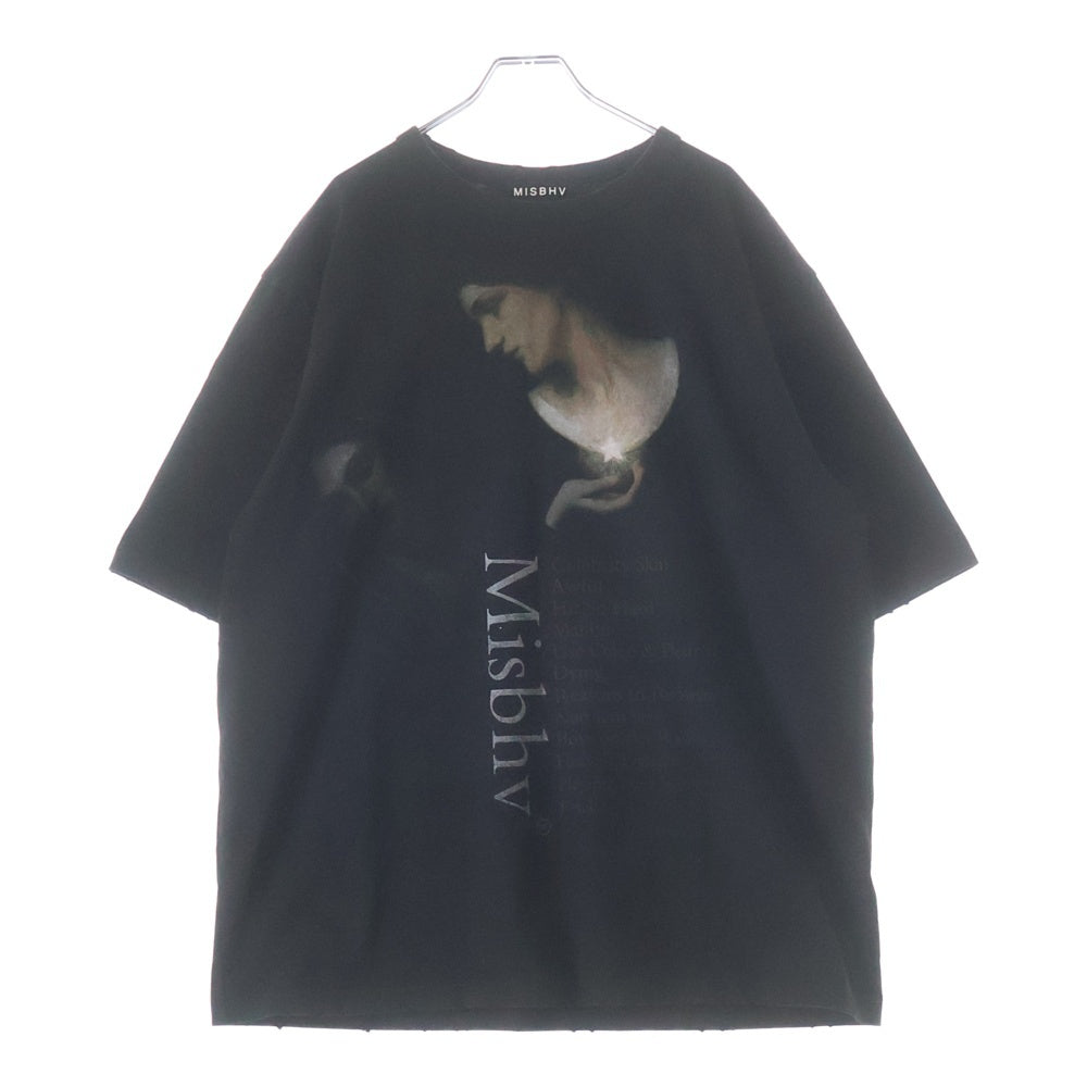 MISBHV(ミスビヘイブ) グラフィック ショート スリーブ T シャツ カットソー ブラック