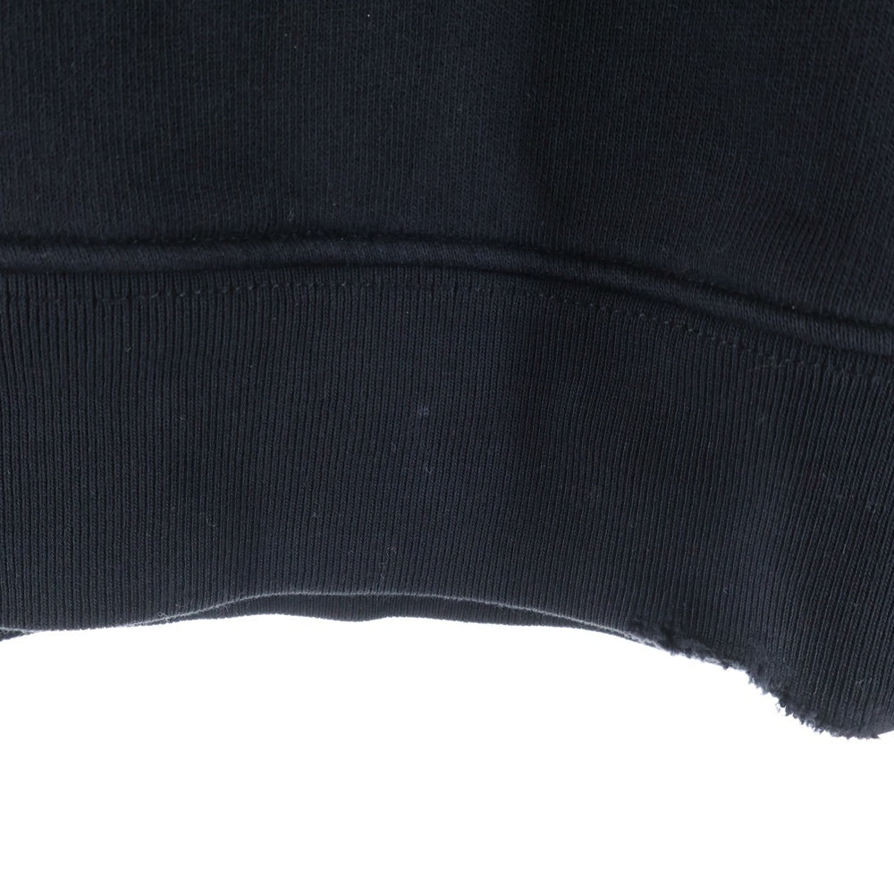 RAF SIMONS(ラフシモンズ) 21AW Arrival Distressed Printed Hoodie フーディー パーカー ブラック