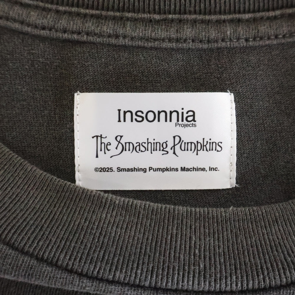 insonnia(インソニア) 25ss スマッシングパンプキンズ プリント Tシャツ カットソー グレー