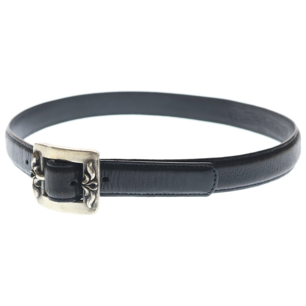 CHROME HEARTS(クロムハーツ) BLT OTJ 1.0inch レザーベルト ブラック/シルバー