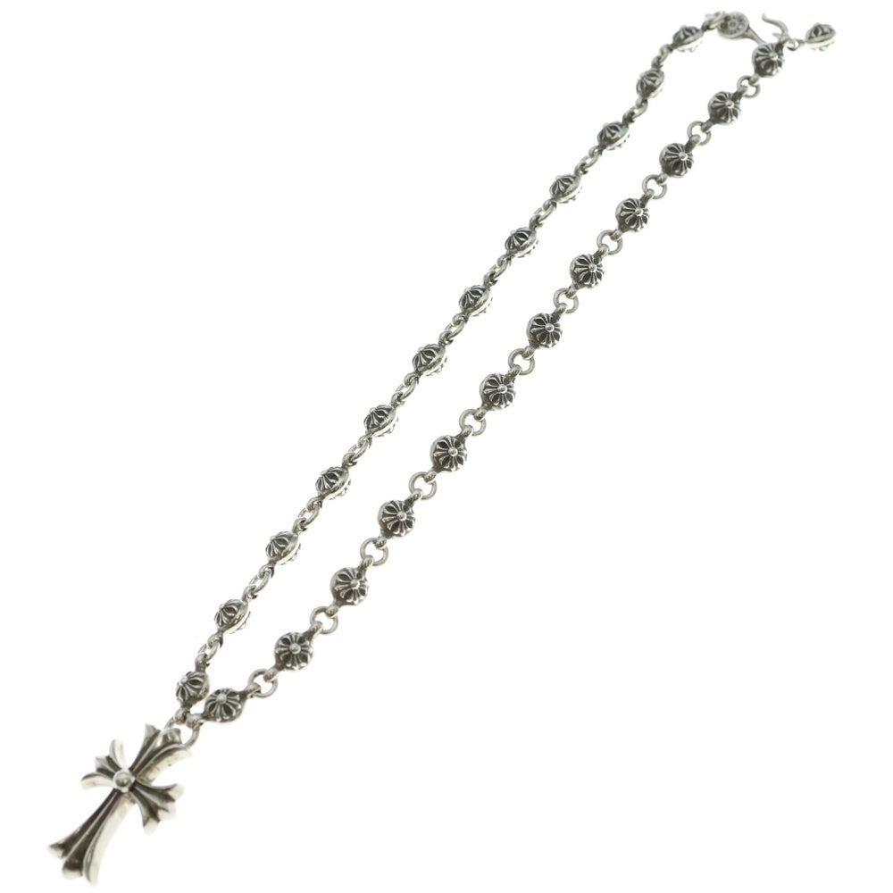 CHROME HEARTS(クロムハーツ) #1 CRSBL CHN SML CH CRS クロスボールチェーン スモールCHクロス ネックレス シルバー BCA193