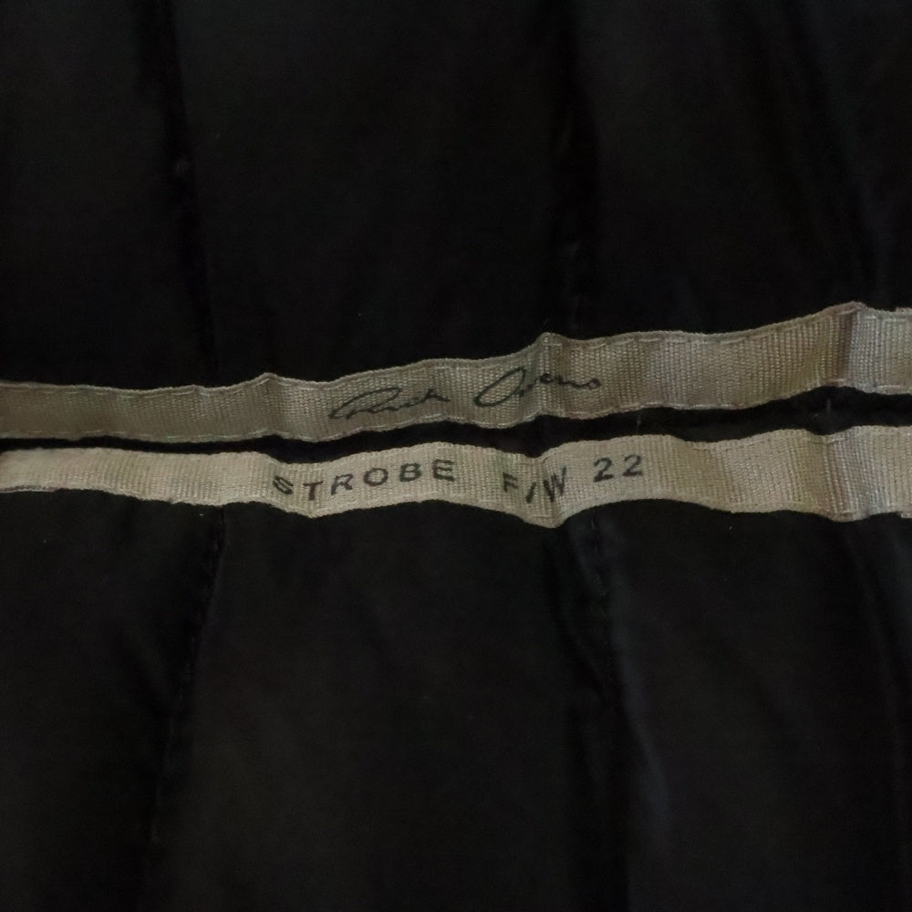 Rick Owens(リックオウエンス) 22AW Down vest ダウンベスト ジレ RR02B2717-NZDX ブラック