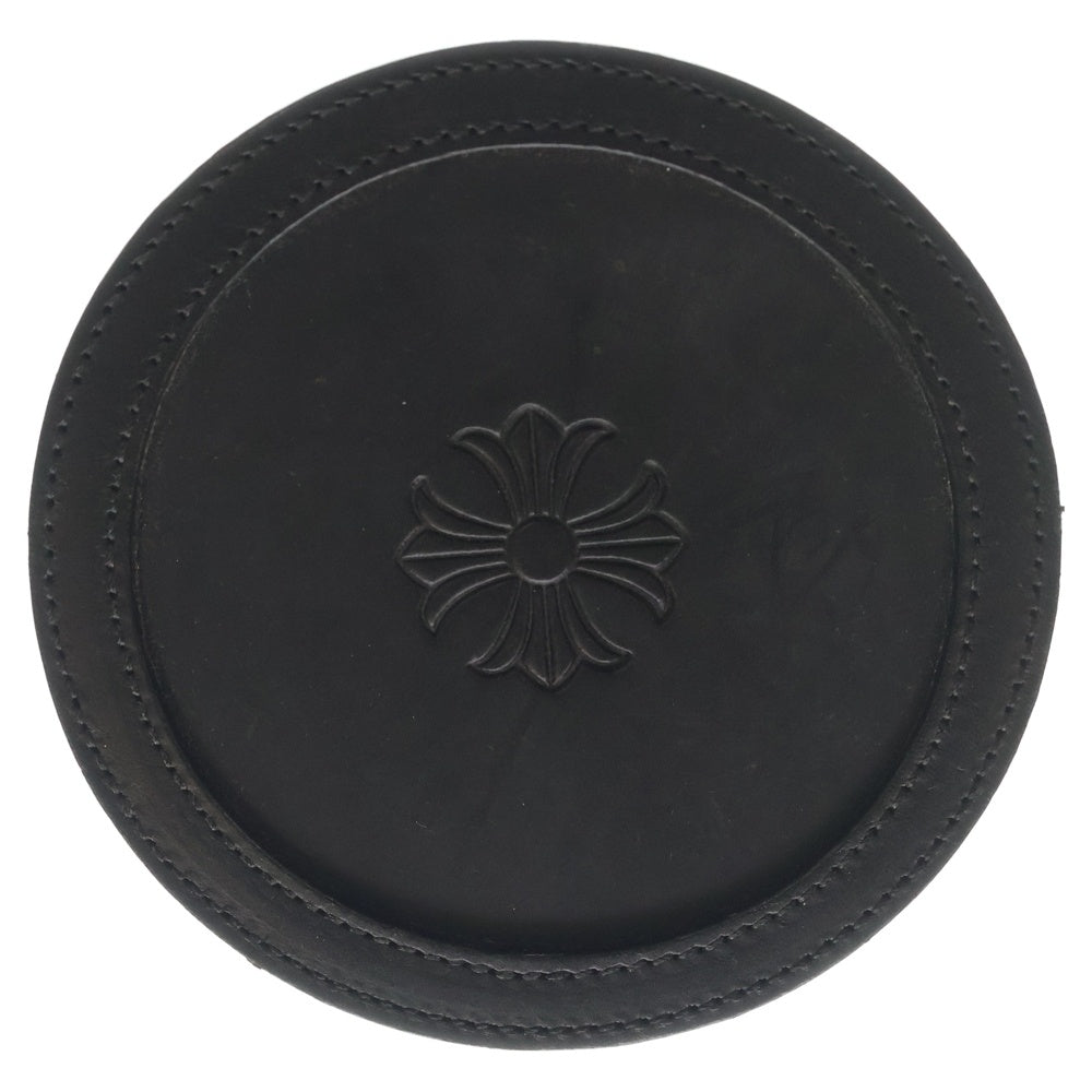 CHROME HEARTS(クロムハーツ) COASTER CHプラス レザーコースター ブラック