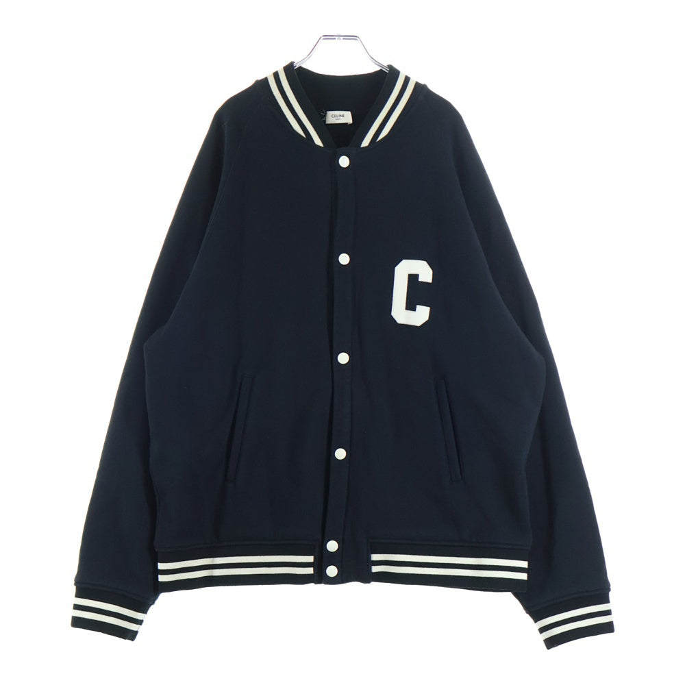 CELINE(セリーヌ) 22AW カレッジロゴ テディ ジャケット ブルゾン 2Y815345F ブラック