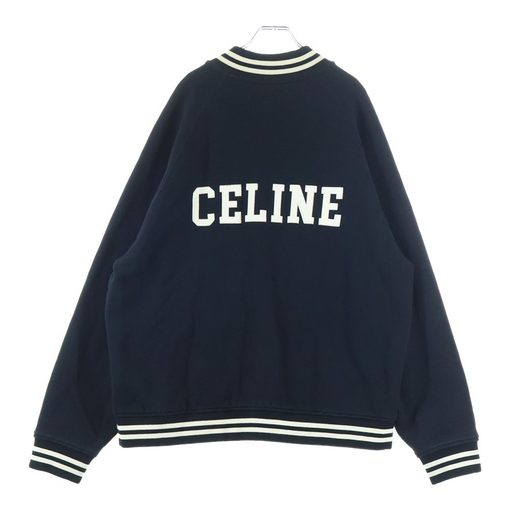 CELINE(セリーヌ) 22AW カレッジロゴ テディ ジャケット ブルゾン 2Y815345F ブラック