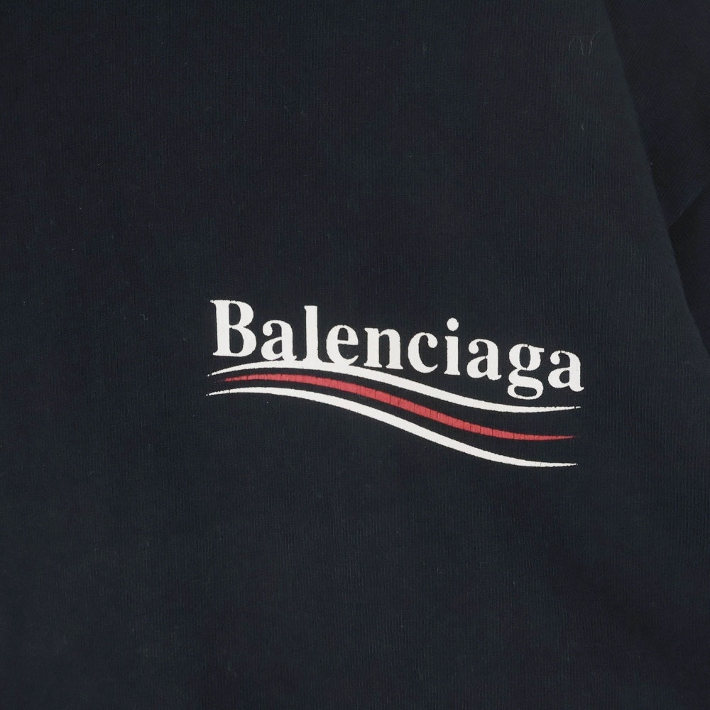 BALENCIAGA(バレンシアガ) 17AW Campain Logo tee キャンペーンロゴ 半袖Tシャツ カットソー ブラック 508203 TAV44