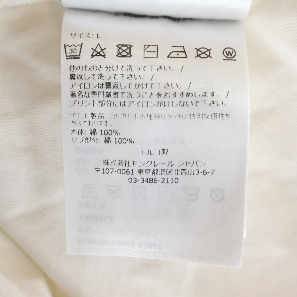 MONCLER(モンクレール) MANICA CORTA フロントラバーロゴ 半袖Tシャツ カットソー ブラック H20978C00005 8390T