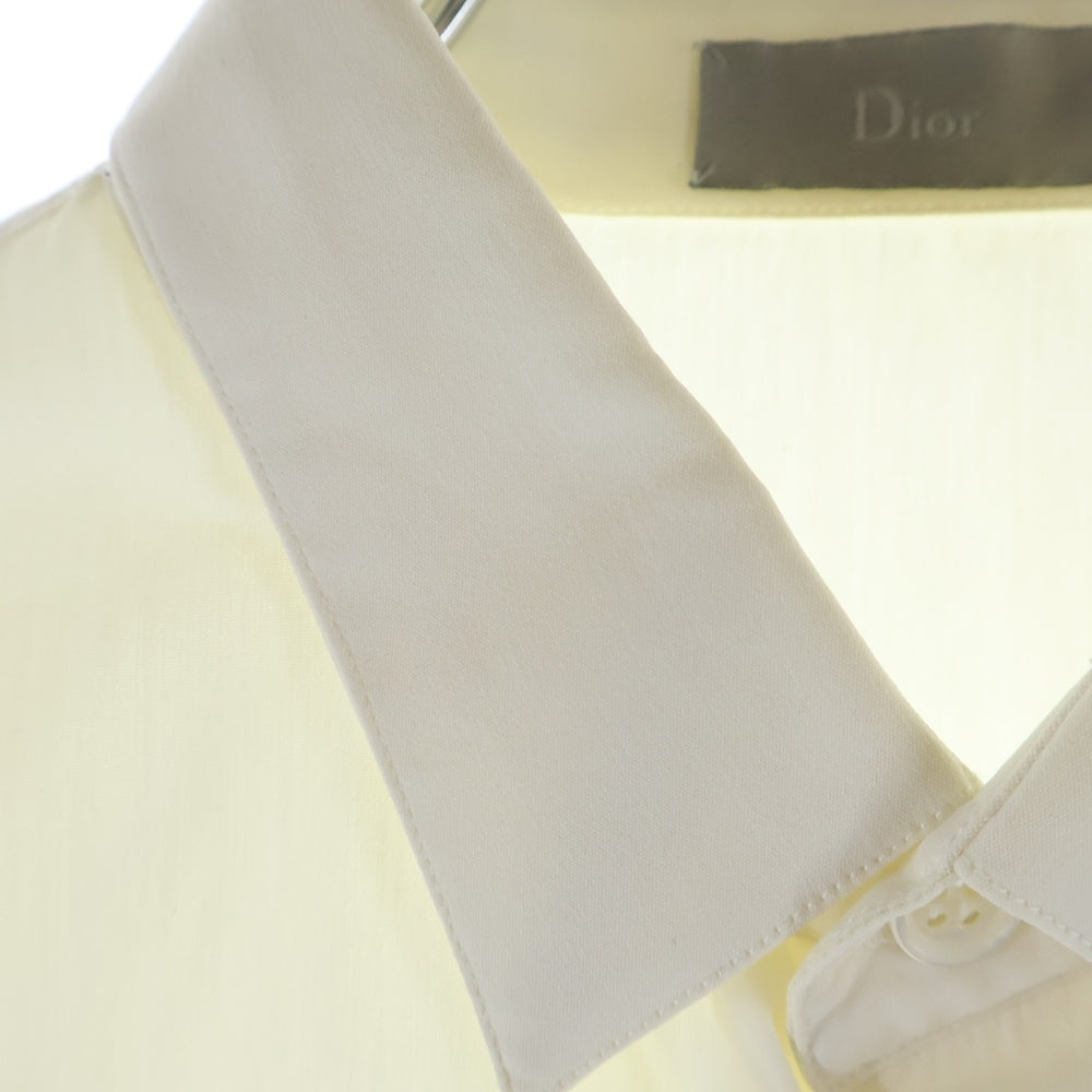 Christian Dior(クリスチャンディオール) 18AW フロントロゴ 長袖シャツ ホワイト 433C529I2635