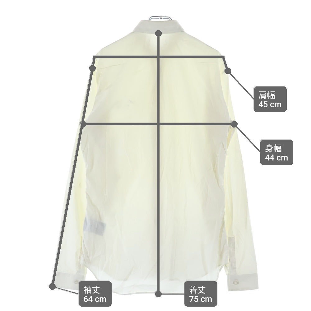 Christian Dior(クリスチャンディオール) 18AW フロントロゴ 長袖シャツ ホワイト 433C529I2635