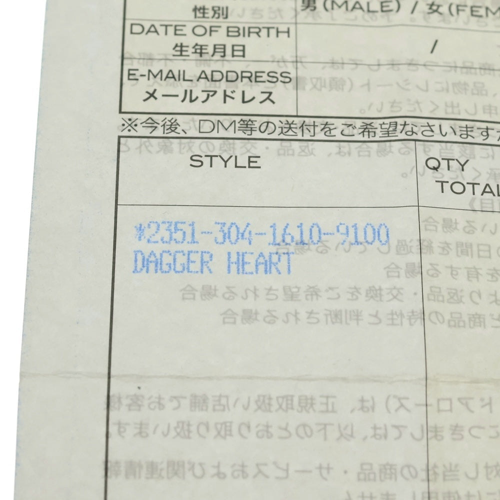 CHROME HEARTS(クロムハーツ) DAGGER HEART ダガーハート ペンダントトップ シルバー BCA243