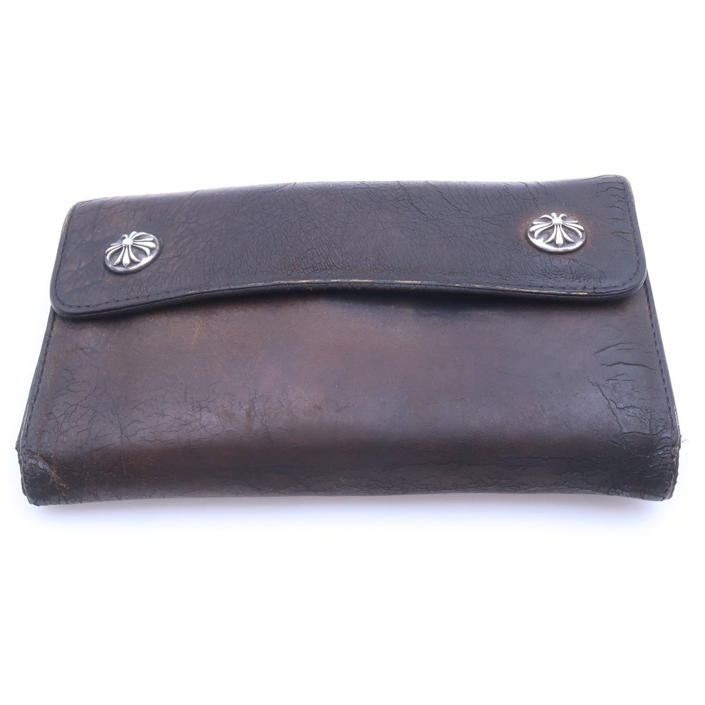 CHROME HEARTS(クロムハーツ) WAVE ウェーブ レザーウォレット 財布 カモ柄 カーキ