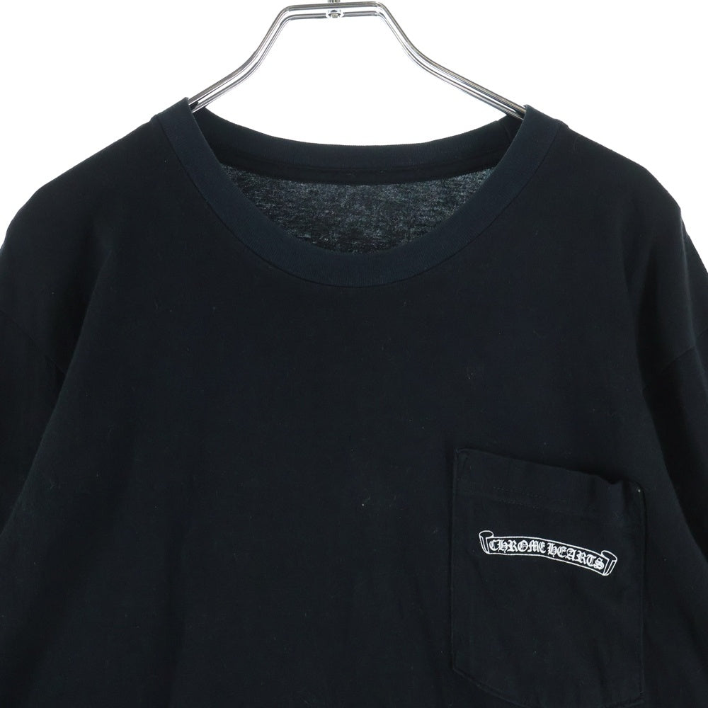 CHROME HEARTS(クロムハーツ) CH SCROLL LOGO L/S TEE スクロールロゴ アームプリント長袖Tシャツ ブラック
