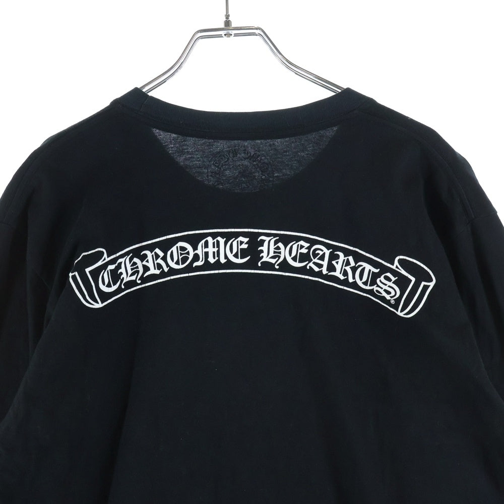 CHROME HEARTS(クロムハーツ) CH SCROLL LOGO L/S TEE スクロールロゴ アームプリント長袖Tシャツ ブラック