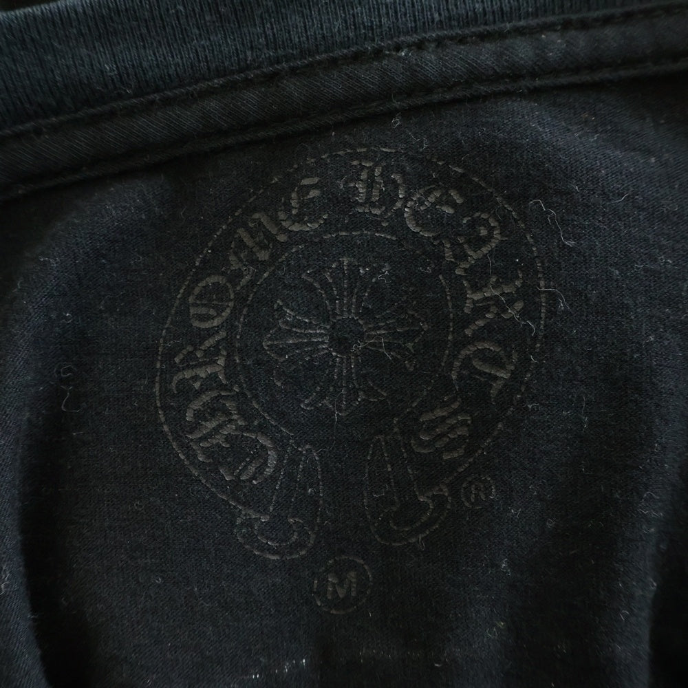 CHROME HEARTS(クロムハーツ) CH SCROLL LOGO L/S TEE スクロールロゴ アームプリント長袖Tシャツ ブラック
